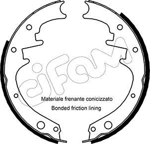 Cifam 153-348 - Set saboti frana allinparts.ro