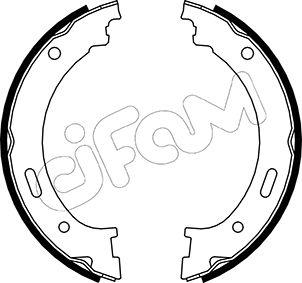 Cifam 153-361 - Set saboti frana, frana de mana - allinparts.ro