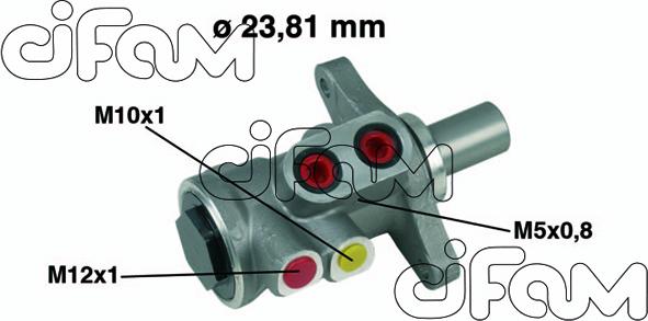 Cifam 202-448 - Pompa centrala, frana - allinparts.ro