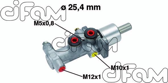 Cifam 202-554 - Pompa centrala, frana - allinparts.ro