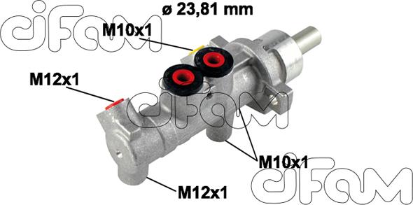 Cifam 202-781 - Pompa centrala, frana - allinparts.ro