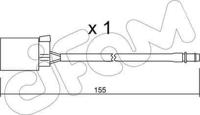 Cifam SU.015 - Senzor de avertizare,uzura placute de frana - allinparts.ro
