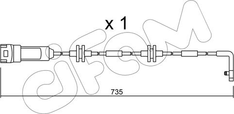 Cifam SU.144 - Senzor de avertizare,uzura placute de frana - allinparts.ro
