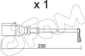Cifam SU.364 - Senzor de avertizare,uzura placute de frana - allinparts.ro