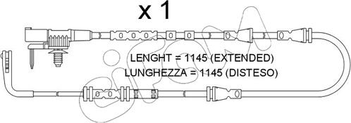 Cifam SU.384 - Senzor de avertizare,uzura placute de frana allinparts.ro