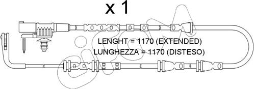 Cifam SU.385 - Senzor de avertizare,uzura placute de frana - allinparts.ro