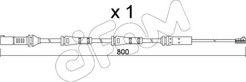 Cifam SU.379 - Senzor de avertizare,uzura placute de frana allinparts.ro
