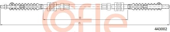 Cofle 92.443002 - Cablu acceleratie - allinparts.ro