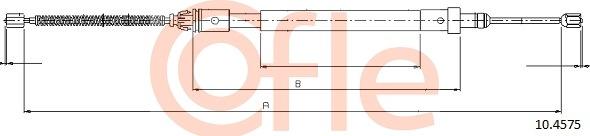 Cofle 10.4575 - Cablu, frana de parcare allinparts.ro