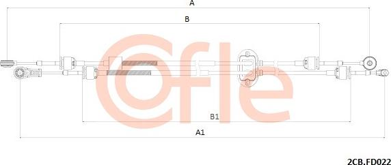 Cofle 2CB.FD022 - Cablu,transmisie manuala allinparts.ro