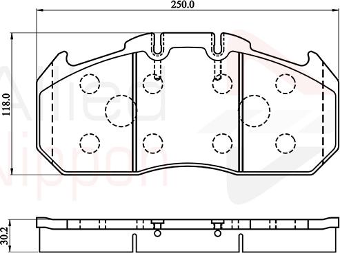 Comline ACV058HD - Set placute frana,frana disc allinparts.ro