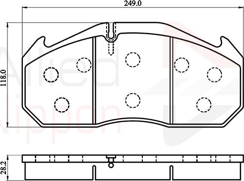 Comline ACV014HD - Set placute frana,frana disc allinparts.ro