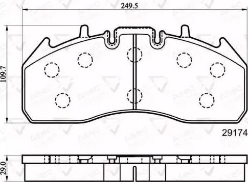 Comline ACV078HD - Set placute frana,frana disc - allinparts.ro