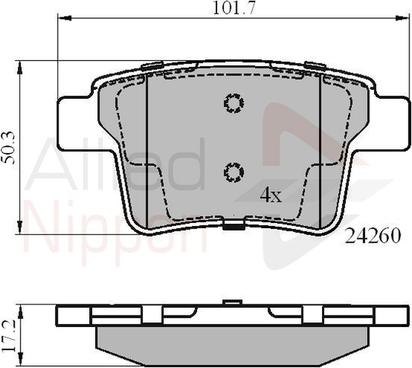 Comline ADB01557 - Set placute frana,frana disc allinparts.ro