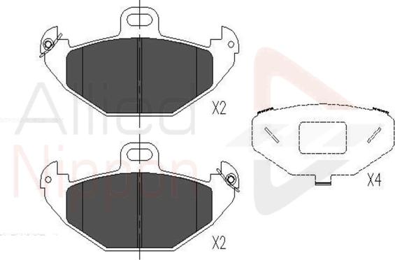Comline ADB01020 - Set placute frana,frana disc - allinparts.ro