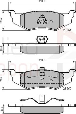 Comline ADB01100 - Set placute frana,frana disc allinparts.ro