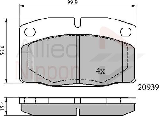 Comline ADB0135 - Set placute frana,frana disc - allinparts.ro