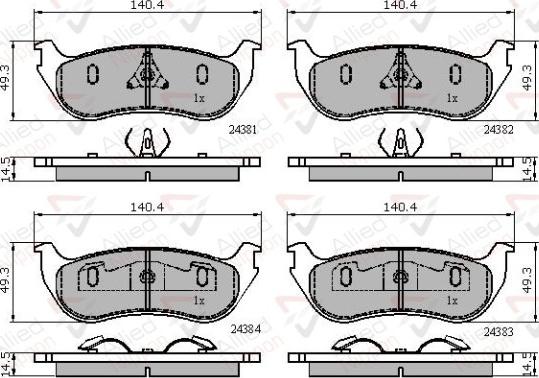Comline ADB01763 - Set placute frana,frana disc - allinparts.ro