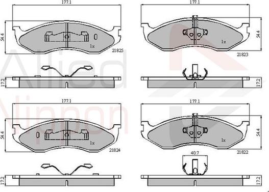 Comline ADB0845 - Set placute frana,frana disc allinparts.ro