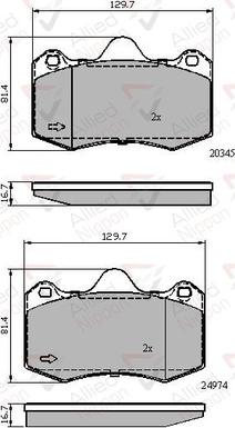 Comline ADB02107 - Set placute frana,frana disc allinparts.ro