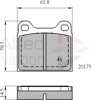 Comline ADB0731 - Set placute frana,frana disc allinparts.ro