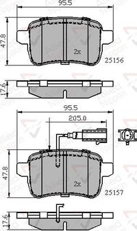 Comline ADB12103 - Set placute frana,frana disc allinparts.ro