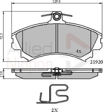 Comline ADB3462 - Set placute frana,frana disc - allinparts.ro