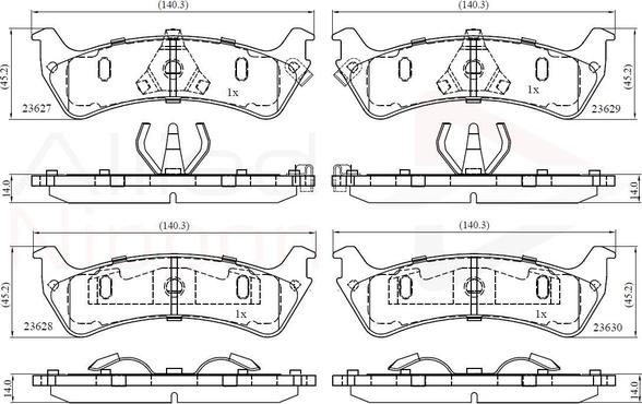 Comline ADB31015 - Set placute frana,frana disc - allinparts.ro