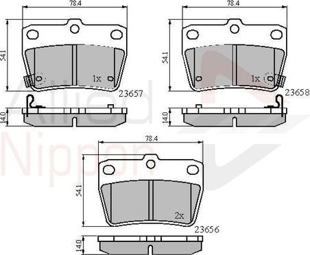 Comline ADB31134 - Set placute frana,frana disc allinparts.ro
