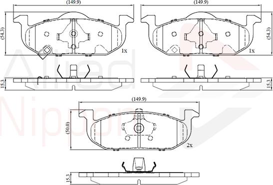 Comline ADB32692 - Set placute frana,frana disc - allinparts.ro