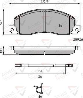 Comline ADB21048 - Set placute frana,frana disc - allinparts.ro