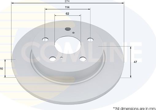 Comline ADC5093 - Disc frana allinparts.ro