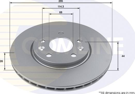 Comline ADC5007V - Disc frana - allinparts.ro