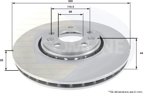 Comline ADC1582V - Disc frana - allinparts.ro
