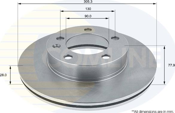 Comline ADC1125V - Disc frana - allinparts.ro