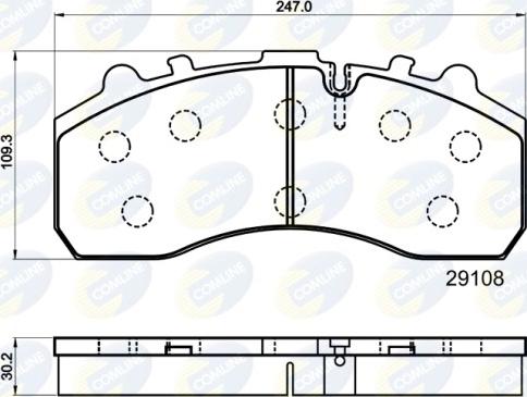 Comline CBP9042MK - Set placute frana,frana disc - allinparts.ro