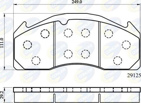 Comline CBP9055MK - Set placute frana,frana disc allinparts.ro