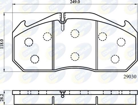 Comline CBP9014MK - Set placute frana,frana disc allinparts.ro