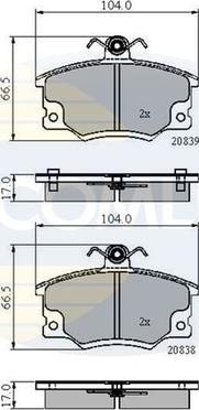 Comline CBP4137 - Set placute frana,frana disc allinparts.ro
