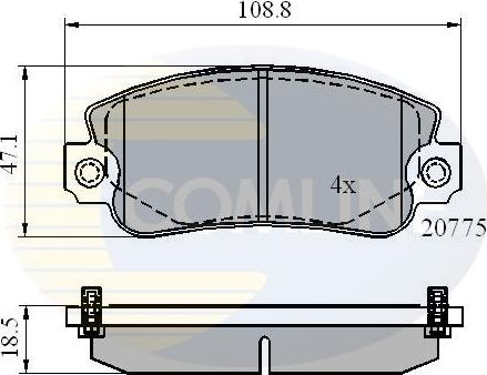 Comline CBP4129 - Set placute frana,frana disc - allinparts.ro