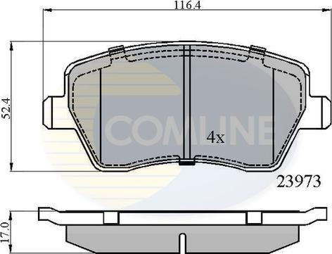 Comline CBP0984 - Set placute frana,frana disc - allinparts.ro