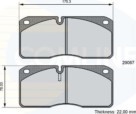 Comline CBP06107 - Set placute frana,frana disc - allinparts.ro