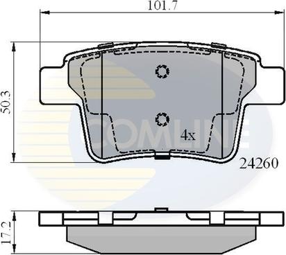 Comline CBP01557 - Set placute frana,frana disc allinparts.ro