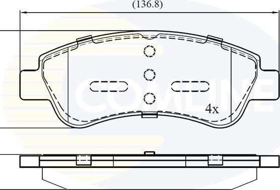Comline CBP01525 - Set placute frana,frana disc allinparts.ro