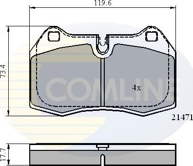 Comline CBP01097 - Set placute frana,frana disc - allinparts.ro