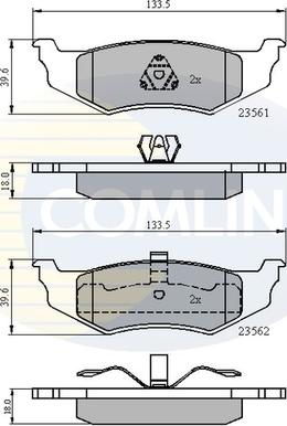 Comline CBP01100 - Set placute frana,frana disc allinparts.ro