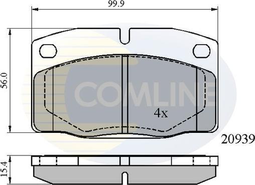 Comline CBP0135 - Set placute frana,frana disc - allinparts.ro