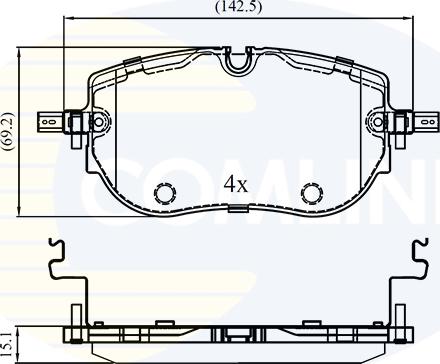 Comline CBP03412 - Set placute frana,frana disc allinparts.ro