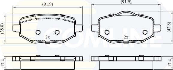 Comline CBP03529 - Set placute frana,frana disc allinparts.ro