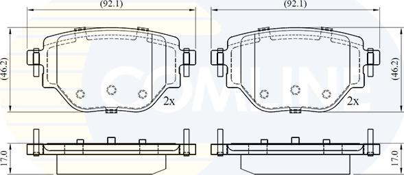 Comline CBP02775 - Set placute frana,frana disc allinparts.ro